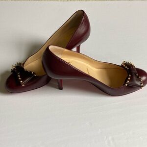 Christian Louboutin Ballarina 70 Napa/Shiny/calf heels, pristine condition